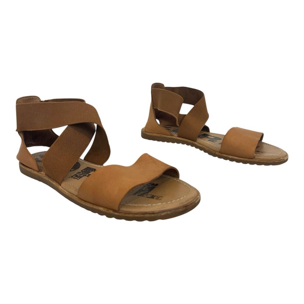 Sorel Brown Strappy Elastic Sandals